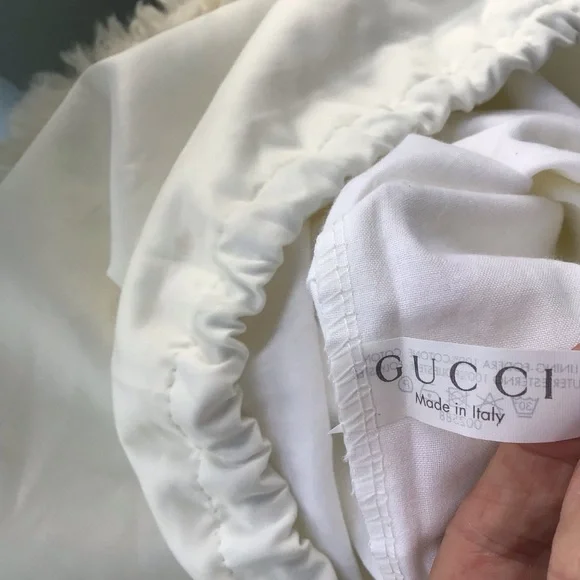 Authentic Gucci Large White Cloth Drawstring Dustbag - Picture 5 of 7